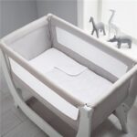 SHNUGGLE Air Crib Babybettwäsche-Set, Grau, 90 x 70 cm,